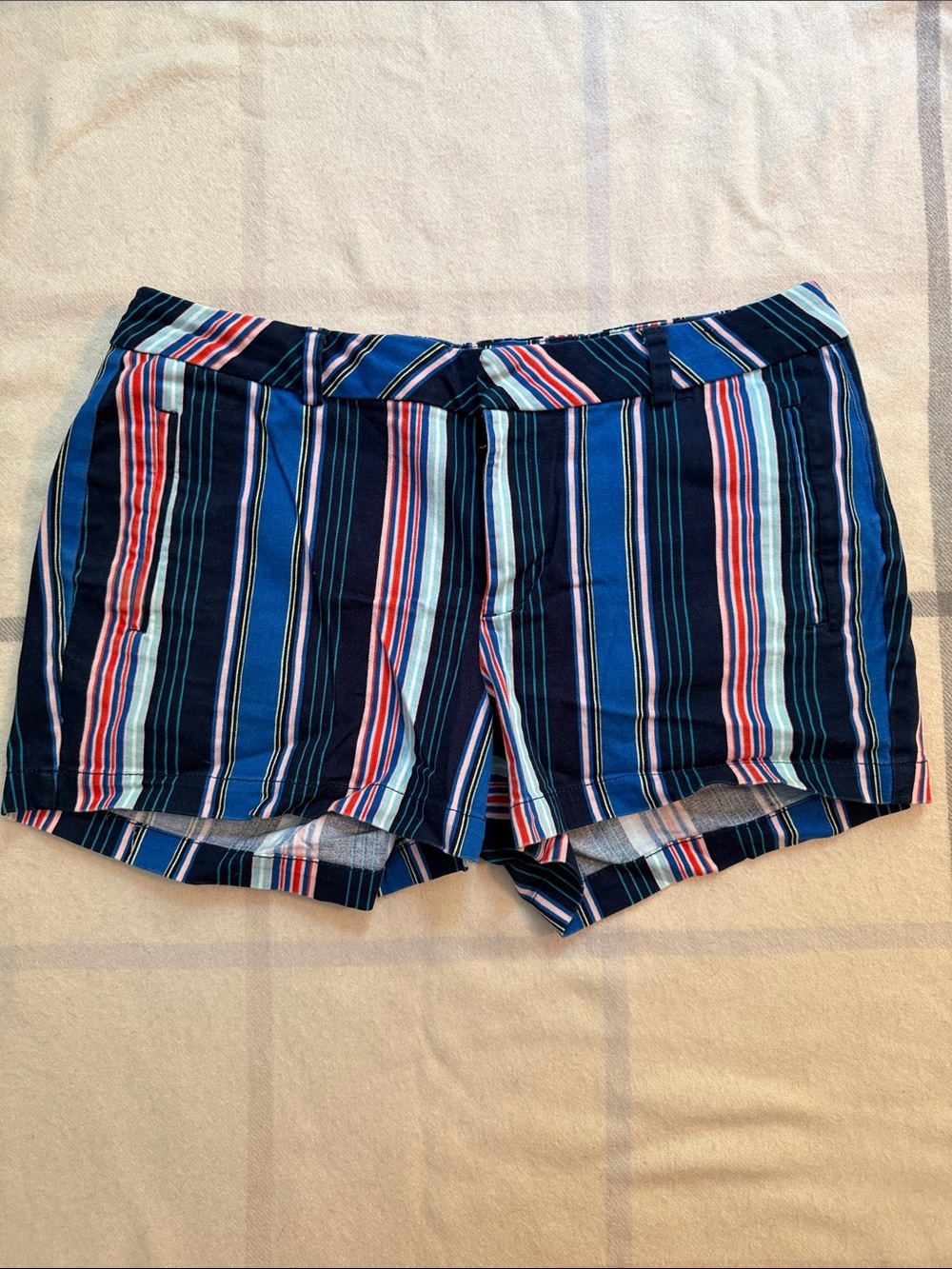 Stripped Twill Shorts Woman's Size 12
